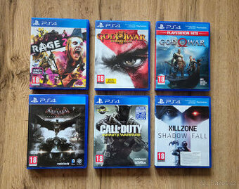 PS4 hry - Batman, Call of duty, God of war,...