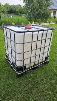 "REZERVACE"Prodám IBC nádrž 1000l včetně kohoutu a nátrubk - 1