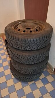 4x nové zimní pneu Kumho 185/65 R15 + disky Renault Scenic