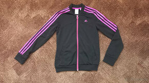 bunda tepláková dívčí, dámská, černá, ADIDAS