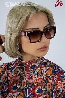 nové sluneční brýle Karl Lagerfeld burgundy/pink