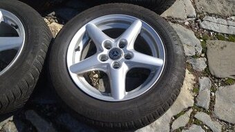 al kola 15 5x112 na MERCEDES A B + zimní 185 65 15 - 1