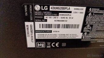 Prodám TV LG  ZA POUHÝCH 1.500, Kč.