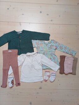 Oblečení - Zara svetr, kamaše... vel. 86 - 92