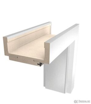 Obložková záruben bílá nová - široká zed 360-380mm