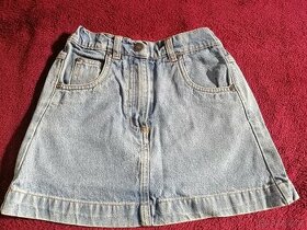 Riflová sukýnka, vel. 116 /122