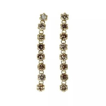 LUXUSNÍ 18 KARÁTOVÉ ZLATÉ DIAMANTOVÉ NÁUŠNICE 1.00CT