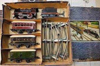 Předválečný vláček BING  ORIGINÁLNÍ KRABICE 