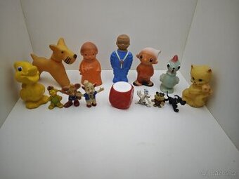 Staré gumové retro hračky ČSSR