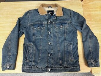 Džínová bunda Zara s kožíškem, vel. L