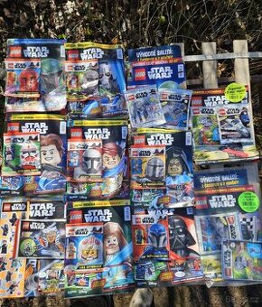 Lego časopisy s hračkou marvel dc star wars atd