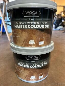Olej na dřevěné podlahy-Woca Master Colour Oil - Light Brown