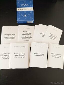 Karty v angličtině, otázky, sebepoznání,