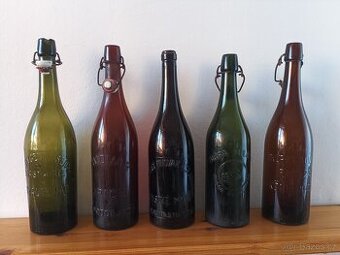 Pivní staré láhve