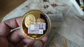 POZLACENA MINCE JAN PALACKÝ