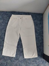 Bílé plátěné kalhoty - 1