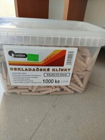 Obkladačské dřevěné klínky 1000 ks