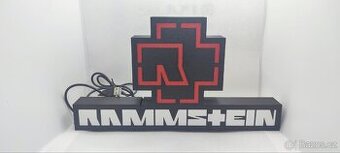 Prodám nový znak Rammstein s podsvětlením (led pásek) - 1