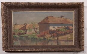 Obraz olejomalba na plátně autor Jar.Dvořák 1937 originál