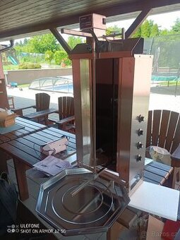 Gril na gyros/kebab - 4 hořáky - max. 60 kg