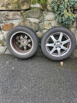 Sada litých kol 5x112 6.5Jx16 ET50 zimní pneu