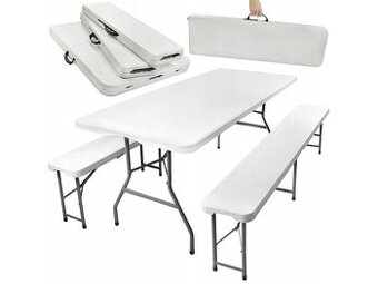 NOVÉ skládací zahradní pivní sety