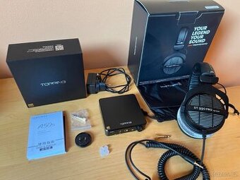 Sluchátka Beyerdynamic + zesilovač Topping