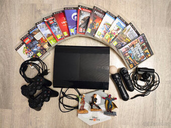 PLAYSTATION 3 + PŘÍSLUŠENSTVÍ + HRY