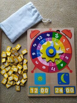 Dětské dřevěné hodiny