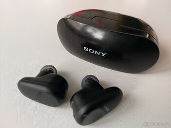 špičková sluchátka Sony True Wireless WF-SP800N, černá
