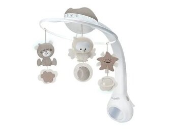 Infantino - Kolotoč nad postýlku s melodií 3v1 3xAAA hnědá