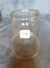 Staré nepoužité zavařovací sklenice 1 l.