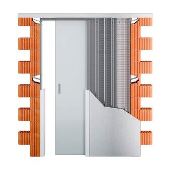 Posuvný system dveři vestavný stavební pouzdro-JAP