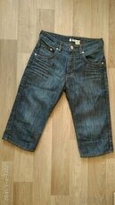 DŽÍNOVÉ 3/4 KRAŤASY FIT BRAGG vel.152