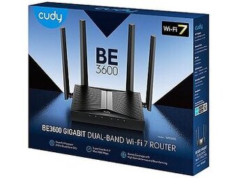 WiFi 7 router CUDY WR3600 Mesh Gigabit nový záruka 3 roky +