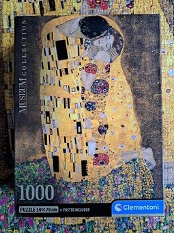 Puzzle 1000 Clementoni/Gustav Klimt - Polibek