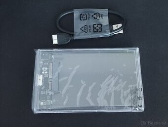 Nový průhledný box na HDD/SSD 2,5" USB 3.0