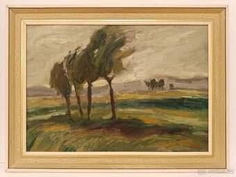 Obraz Jaromír Hynšt, Větrný den, olej plátno 56x75