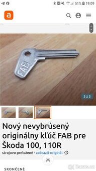 koupim klic FAB novy nevybryseny