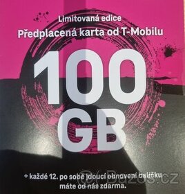 Limitovaná edice 100GB dat T-mobile