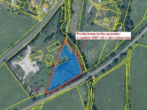 Prodej komerčního pozemku o výměře 5093 m2 v obci Libouchec,