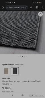 Koberec morum ikea