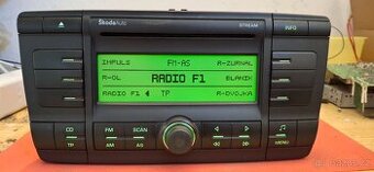 Autorádio Škoda Stream - Originál + PIN, plně funkční