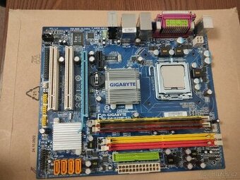 Stará základní deska + CPU + RAM + cooler