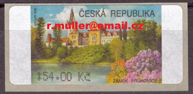 AU 4/3- Automatová známka- Průhonice (54 Kč)