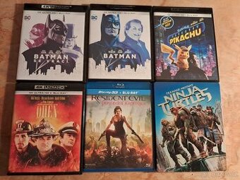 4K UHD + blu-ray + 3D filmy