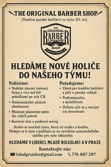 The Original BarberShop | Nabídka práce