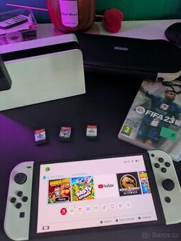 Nintendo Switch OLED + 3hry