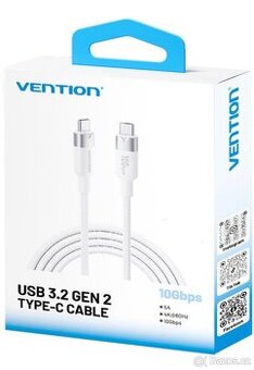 Vention USB 3.2 Gen 2 Type-C kabel 0,5 m – bílý - 1