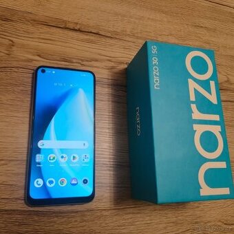 Realme Narzo 30 5G-6,5"IPS/ 128GBÚ 48 Mpx/  stříbrná